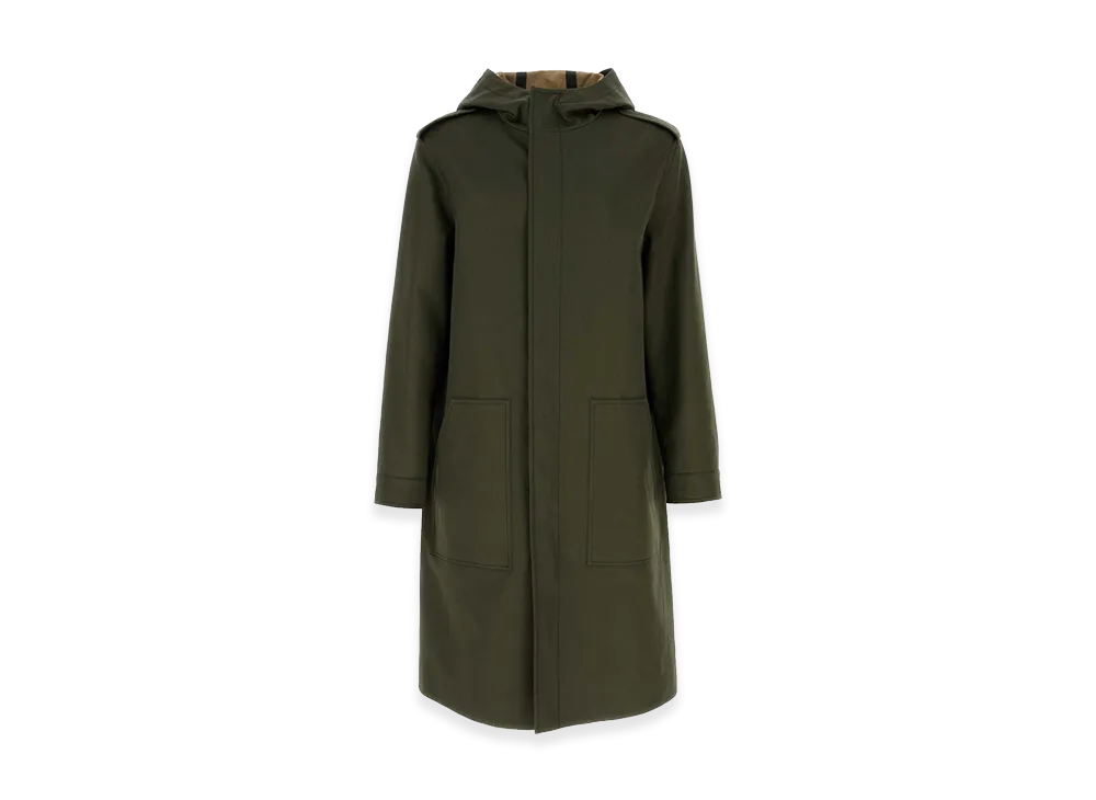 Valentino Cotton Trench Coat "Army Green"