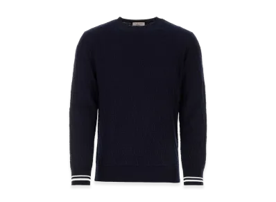 Valentino Cotton Sweater "Dark Blue"