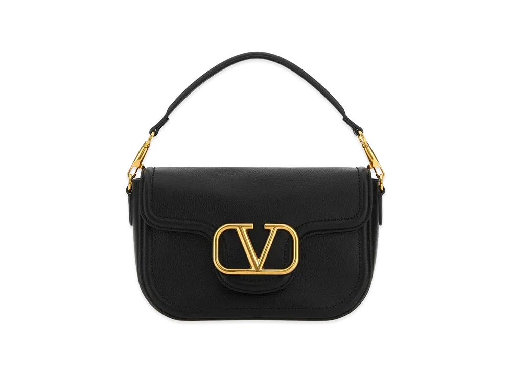 Valentino Women's Leather Alltime Shoulder Bag "Black"