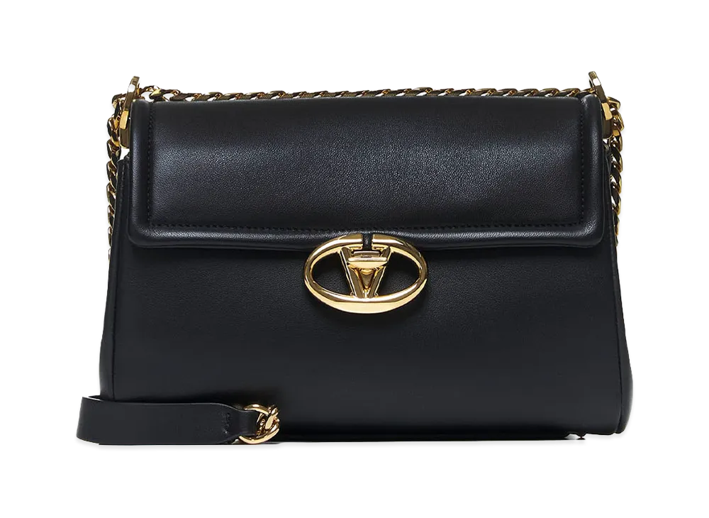 Valentino Women's Deluxe Nappa Shoulder Bag "Black"