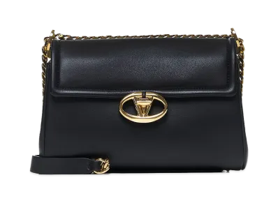 Valentino Women's Deluxe Nappa Shoulder Bag "Black"