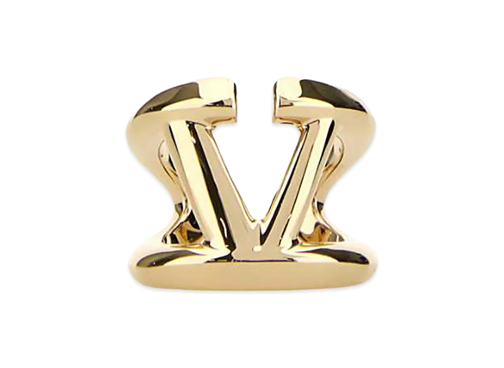 Valentino Women's Metal Vlogo Signature Ring "Gold"