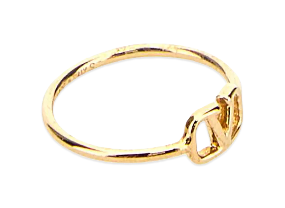 Valentino Women's Metal Vlogo Signature Ring "Gold"