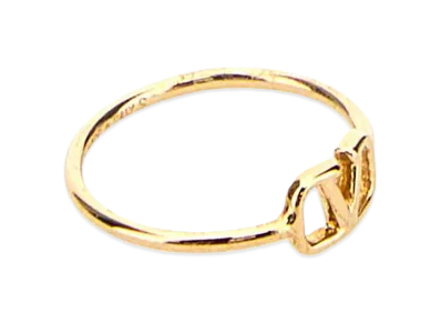 Valentino Women's Metal Vlogo Signature Ring "Gold"