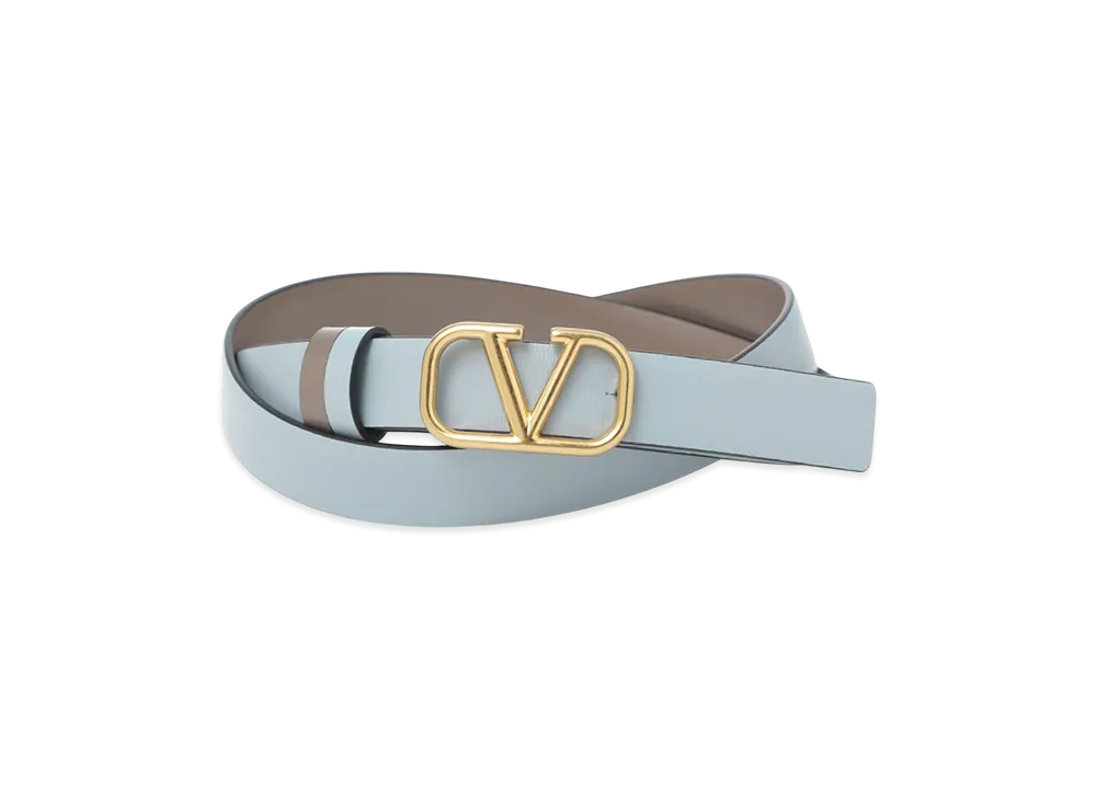 Valentino Reversible Belt "Blu Porcellana/Clay"