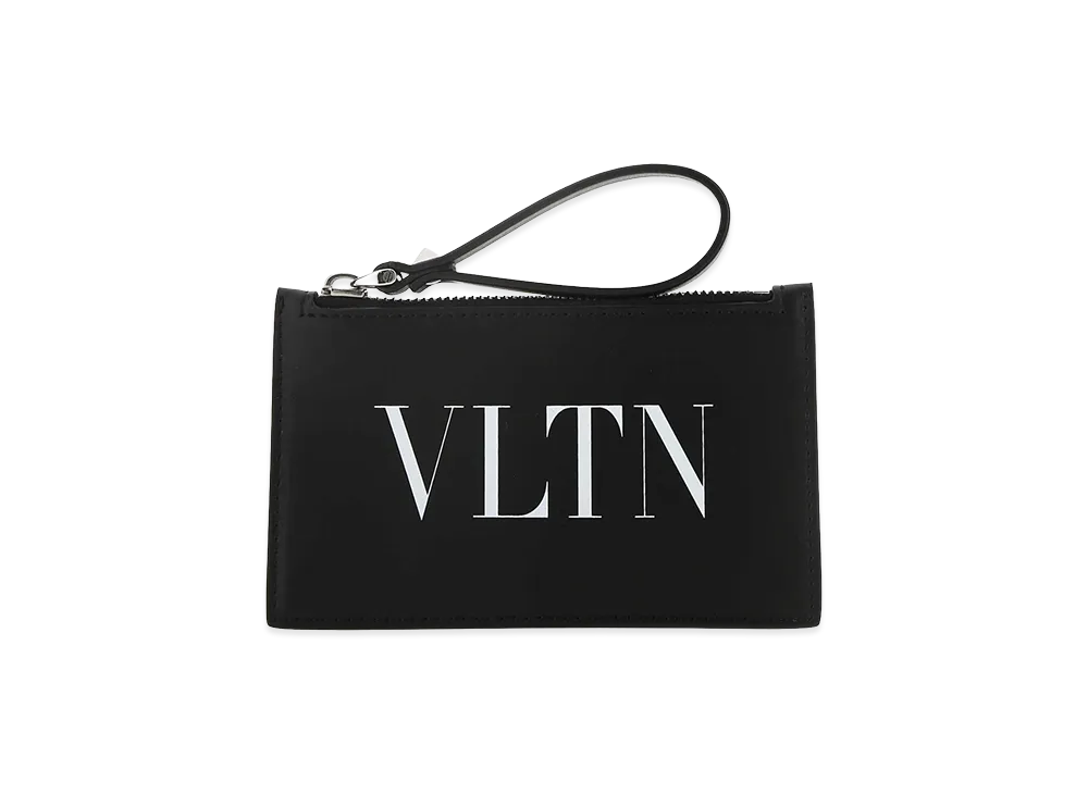 Valentino Leather Card Holder "Black"