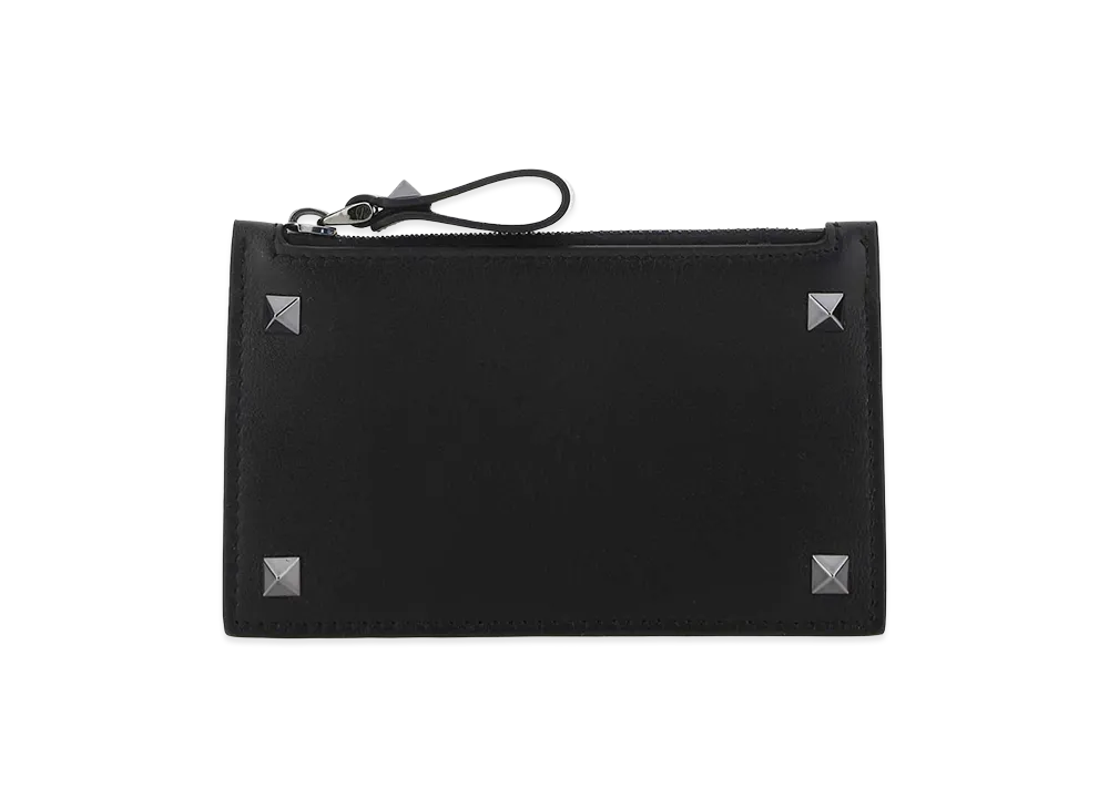 Valentino Rockstud Card Holder "Black"