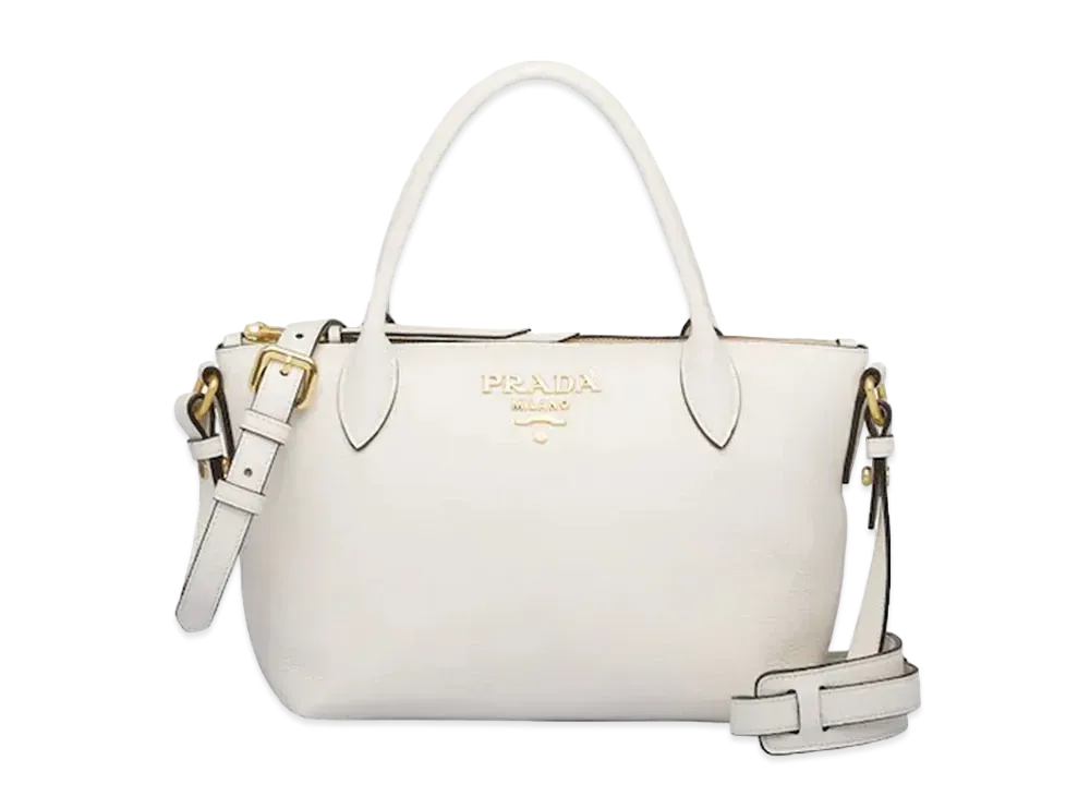 PRADA Leather Handbag "White"