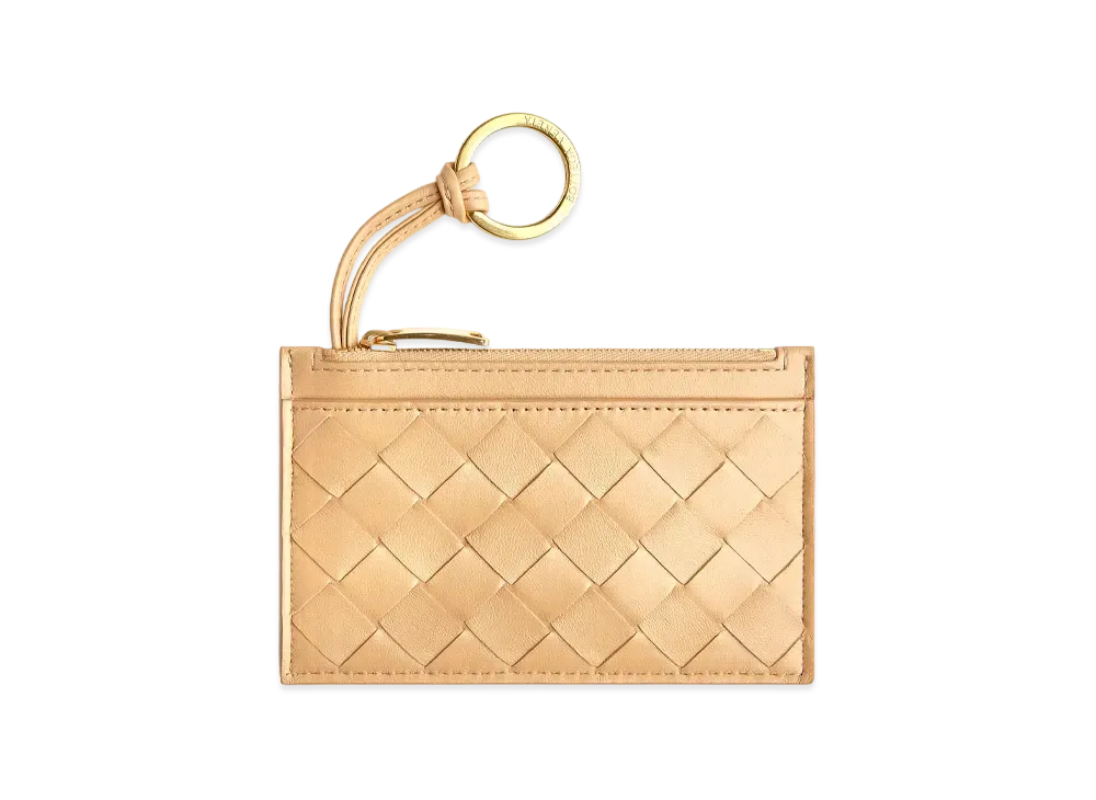 Bottega Veneta Key Pouch "Almond"