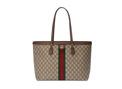 GUCCI Ophidia GG Medium Tote "Beige / Ebony"