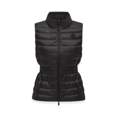 MONCLER Valmarie Fit & Flare Down Gilet "Black"