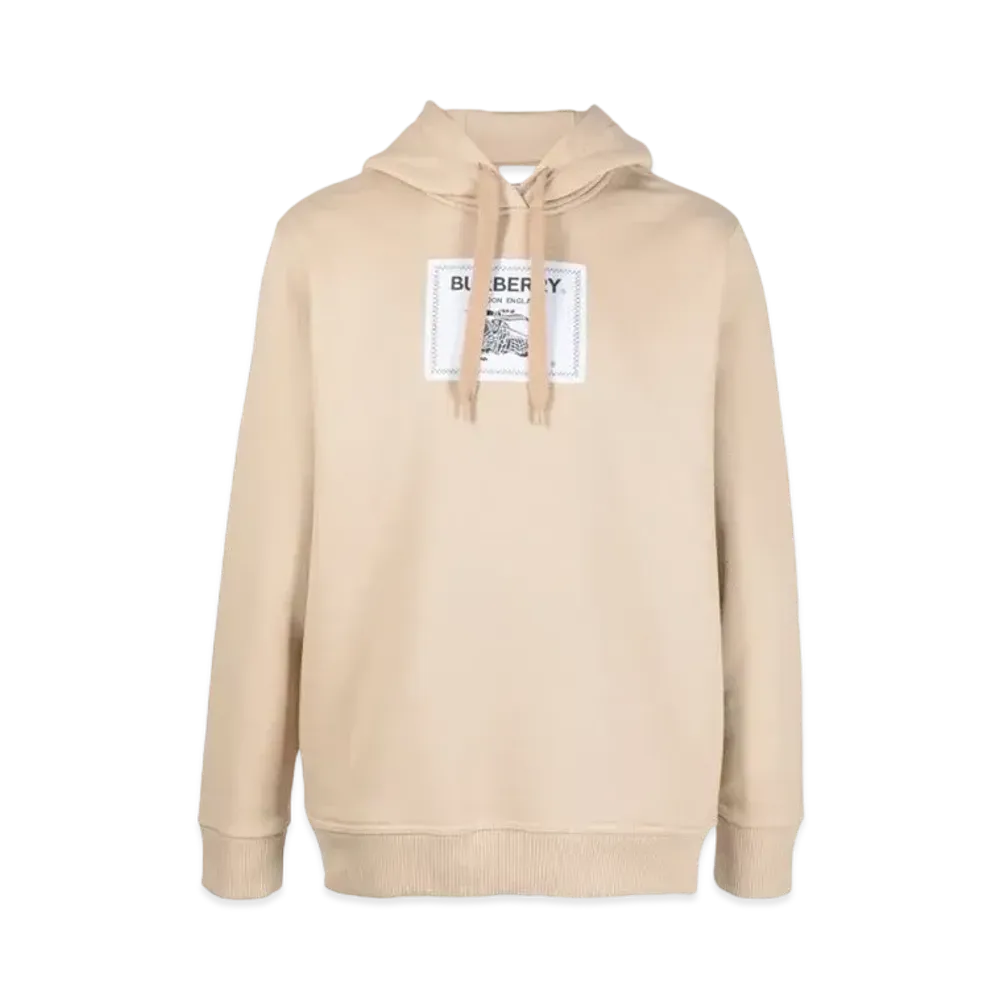 Burberry Men's Prorsum Label Cotton Hoodie "Soft Fawn"