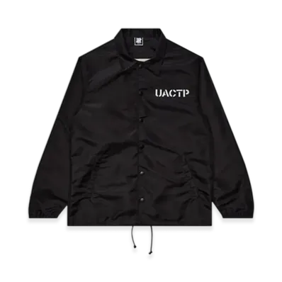 UNDEFEATED UACTP Stencil Coaches Jacket "Black"
