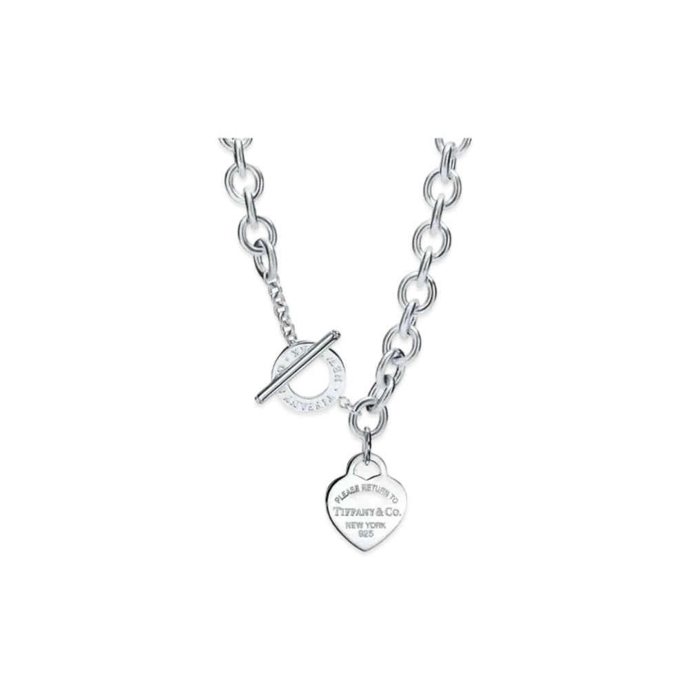 Tiffany & Co. Return to Tiffany Heart Tag Toggle Necklace "Sterling Silver"