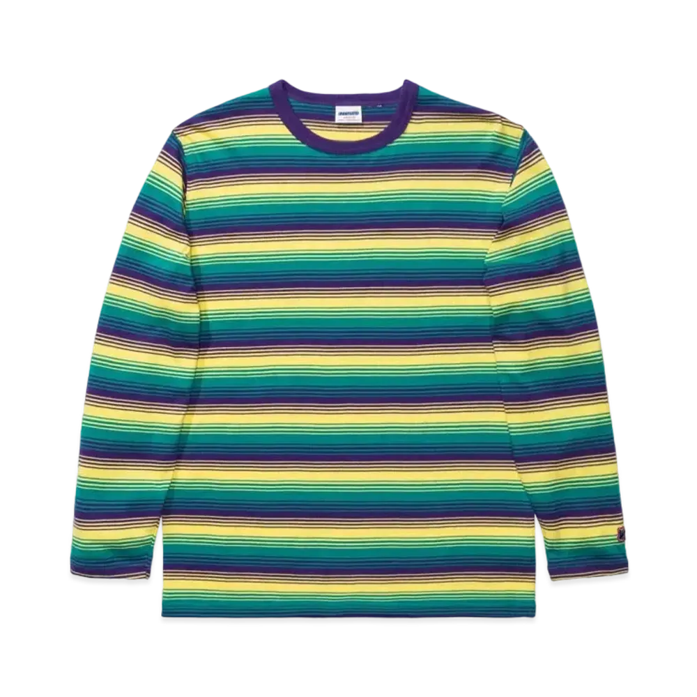 UNDEFEATED SHADOW STRIPE L/S TEE - 10036 "Green"