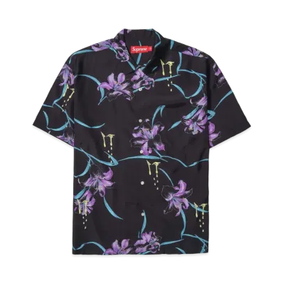 Supreme AOI Lilies S/S Shirt "Black"