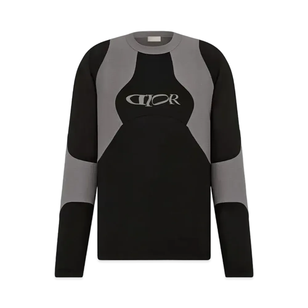 Dior x LEWIS HAMILTON Long Sleeve T-Shirt Technical Interlock "Black"