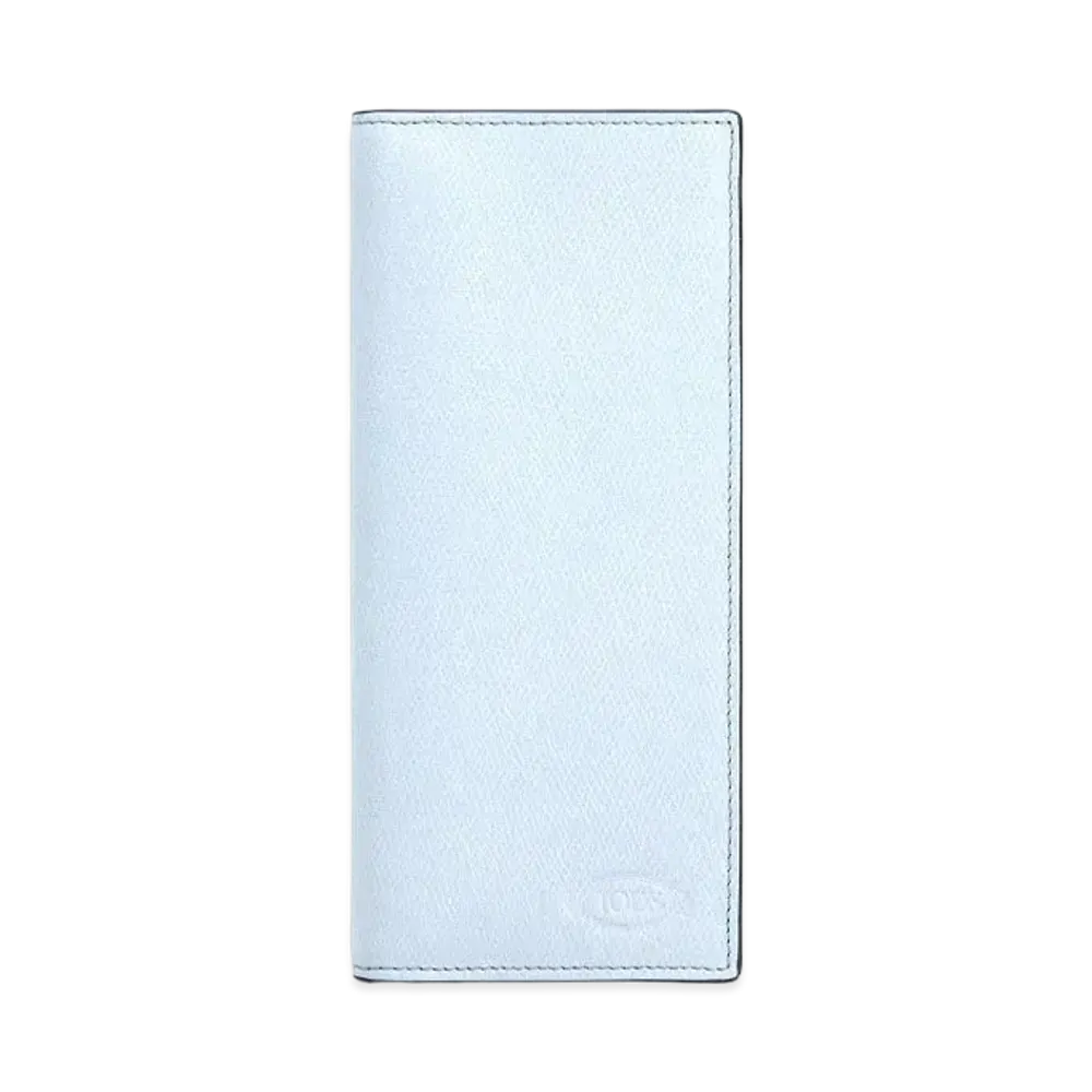 TOD'S Wallet In Leather "Light Blue/Grey"