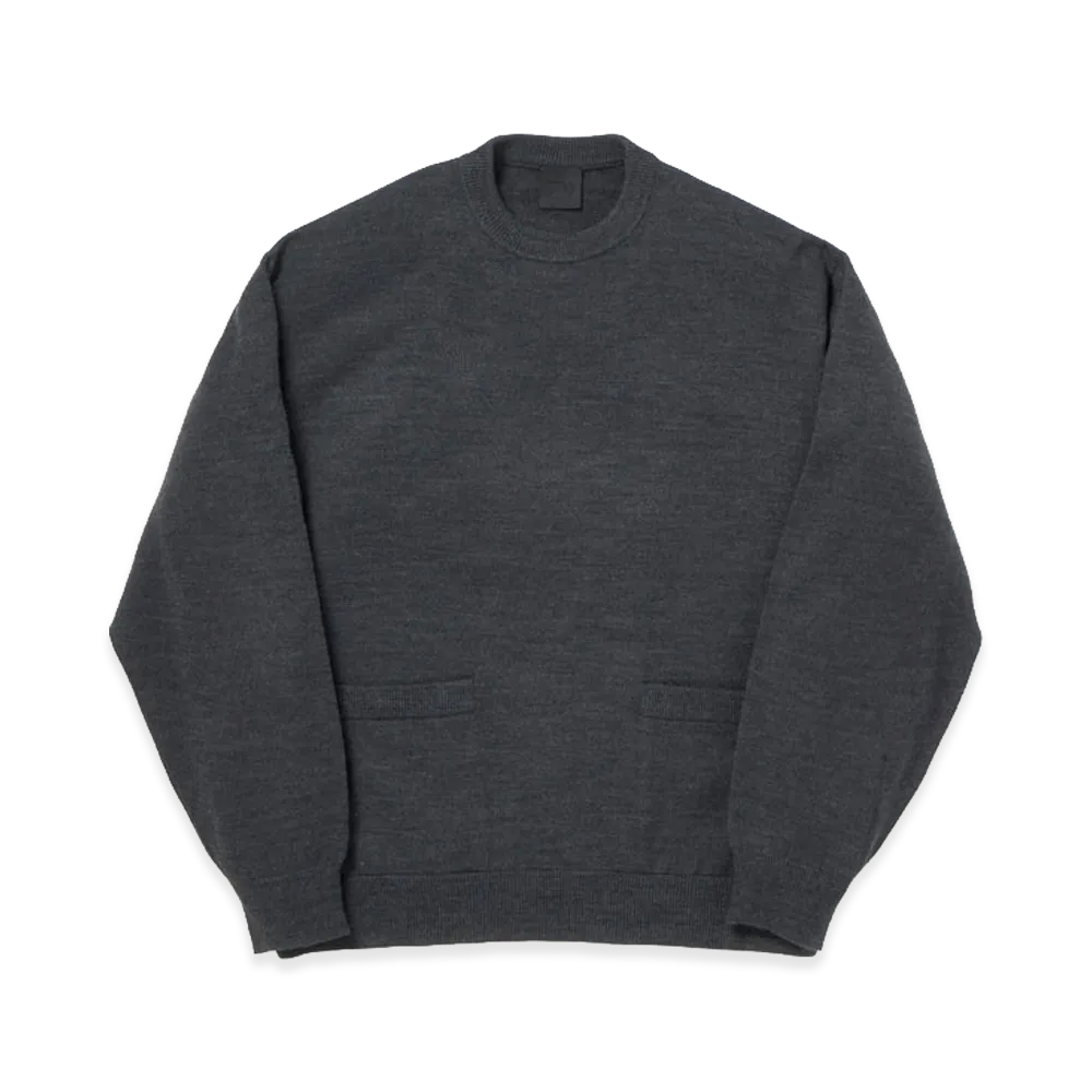 DAIWA PIER39 Tech Knit Crew L/S Brewed Protein "Charcoal"