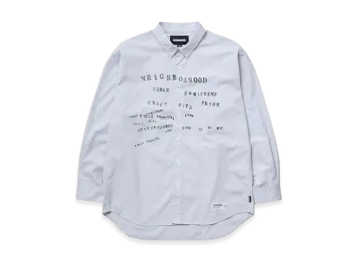 NEIGHBORHOOD Typographic Shirt LS "Gray"