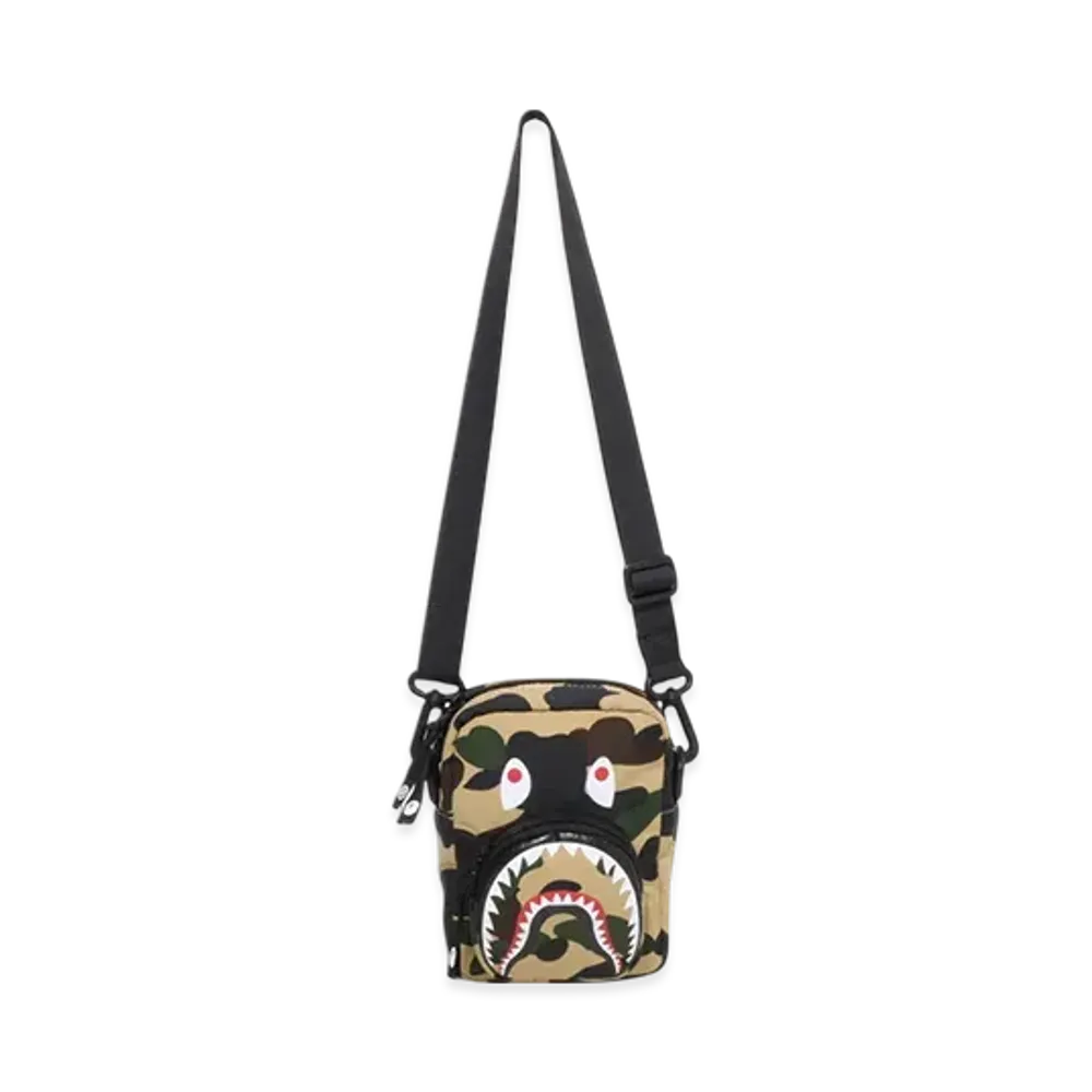 A BATHING APE 1ST Camo Shark Mini Bag "Yellow"