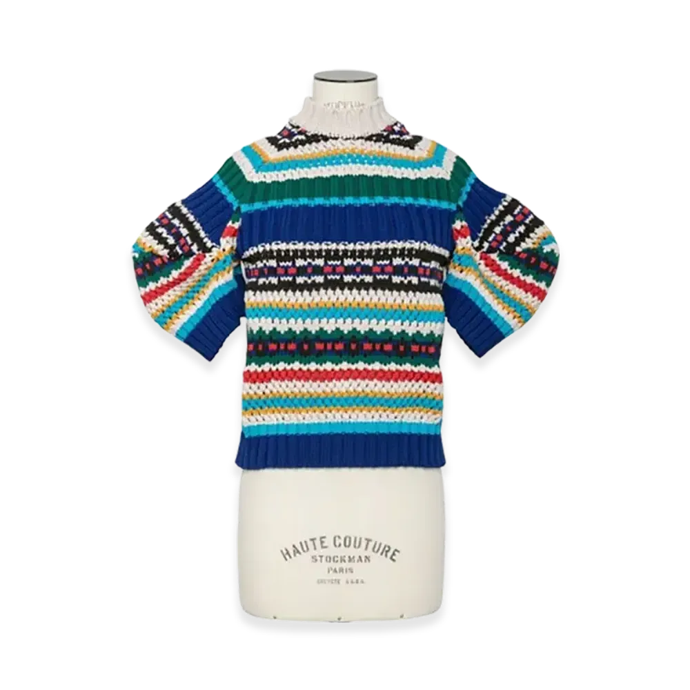 sacai Mesh Knit Pullover "Multi"