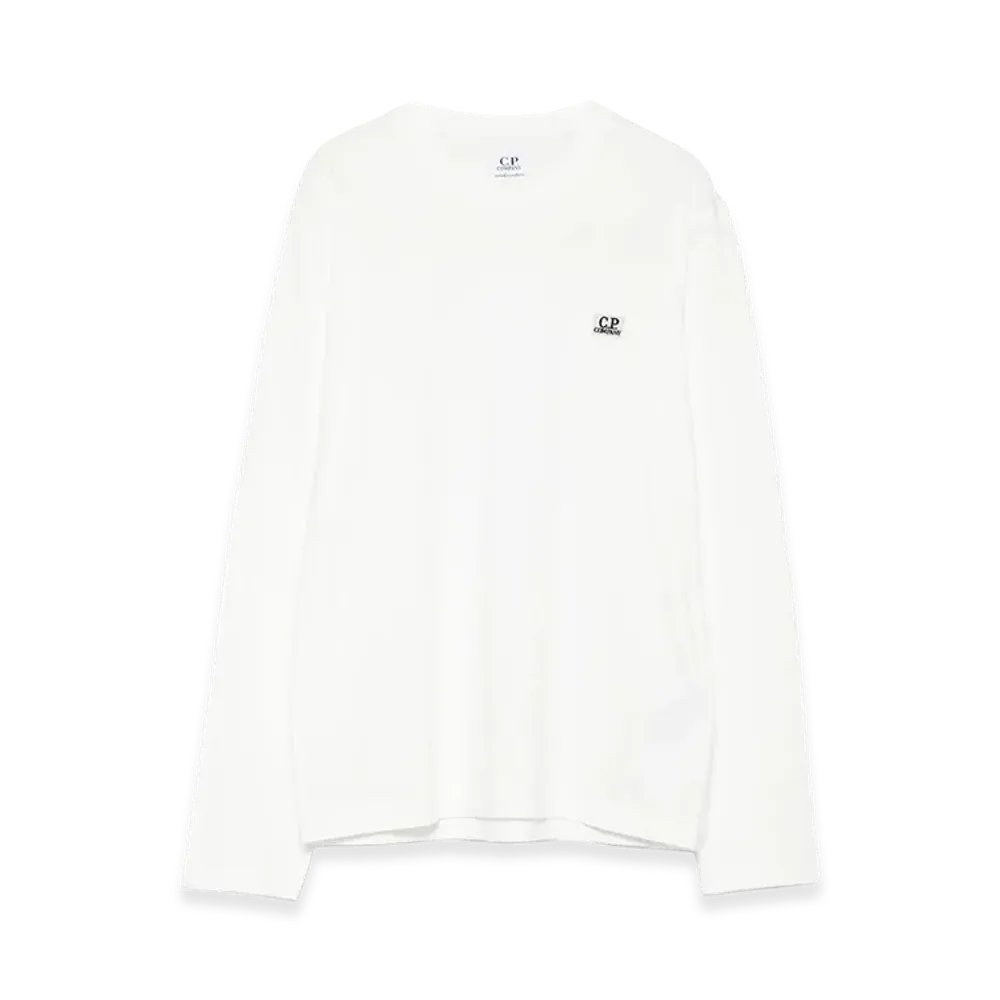 C.P. Company Kids Logo-Patch Long-Sleeve Cotton Sweatshirt "Gauze"