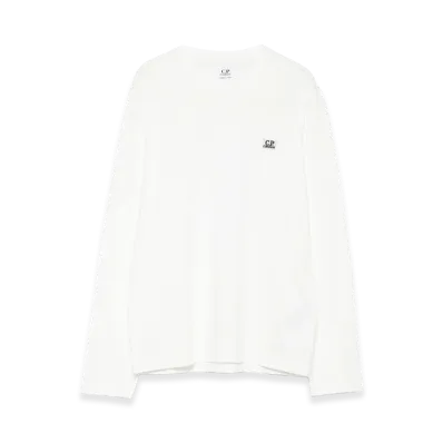 C.P. Company Kids Logo-Patch Long-Sleeve Cotton Sweatshirt "Gauze"