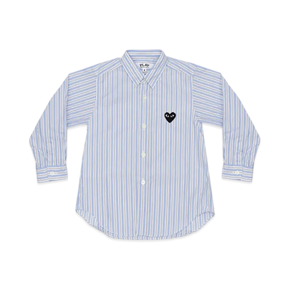 PLAY COMME des GARCONS Kids Striped Shirt C "Blue"