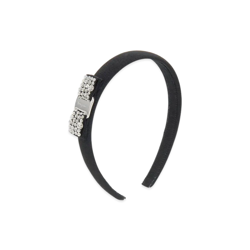 Salvatore Ferragamo Headband Ribbon Hair Accessory "Black"