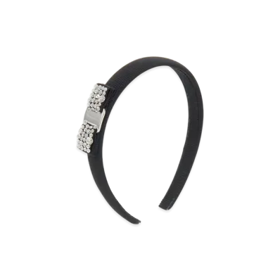 Salvatore Ferragamo Headband Ribbon Hair Accessory "Black"