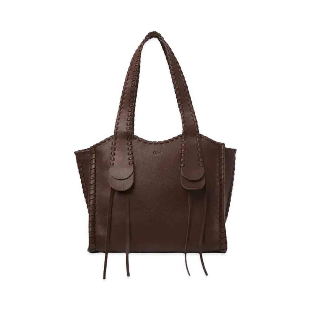 Chloe Medium Mony Tote Bag "Chocolate"