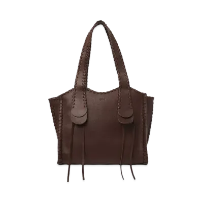 Chloe Medium Mony Tote Bag "Chocolate"