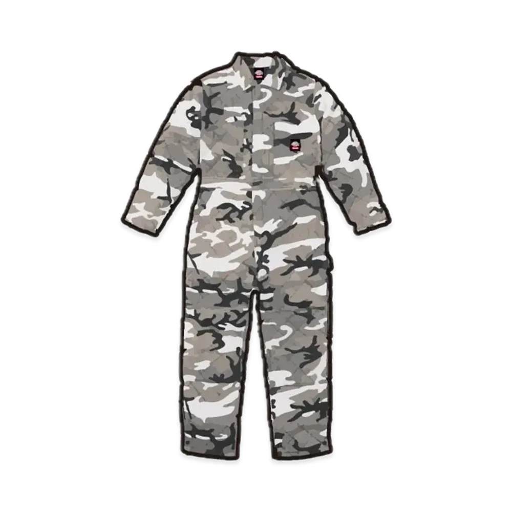 Supreme x Dickies Quilted Denim Coverall "Grey Camo"
