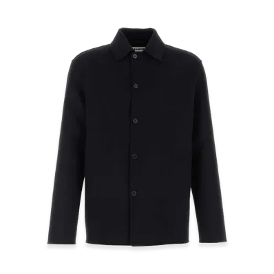 Jil Sander Wool Blend Shirt "Midnight Blue"