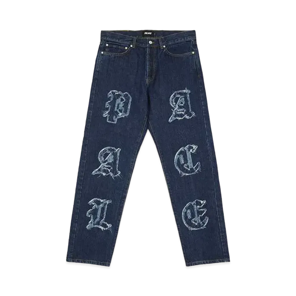 PALACE LIQUE DENIM JEAN "Mid Stone Wash"