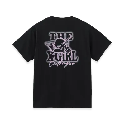 X-Girl Women's Spray Angel S/S Tee "Black"