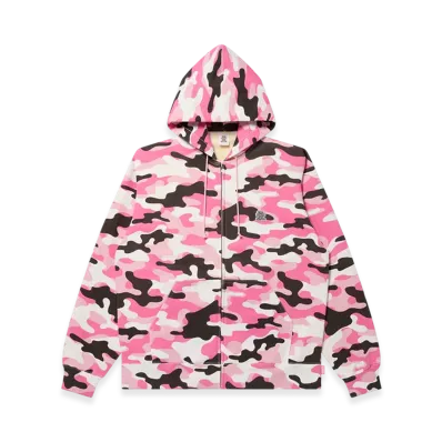 BlackEyePatch Small OG Camo Zip Hoodie "Pink Camo"