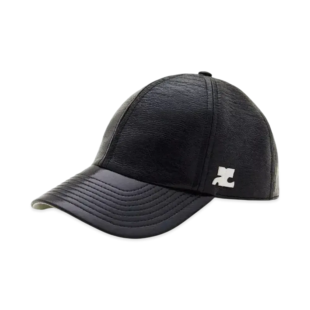 Courreges Reedition Vinyl Cap "Black"