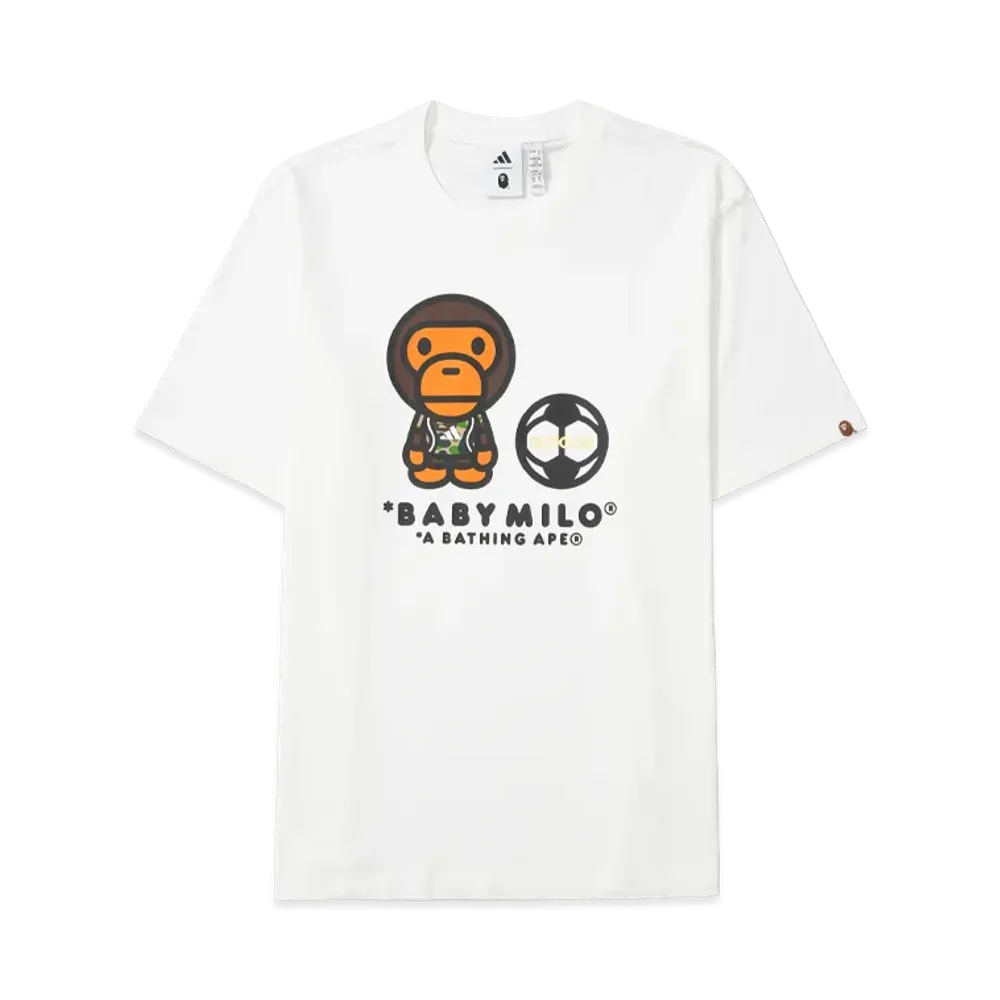 adidas x A BATHING APE BAPE SSL MILO T-Shirt "White"