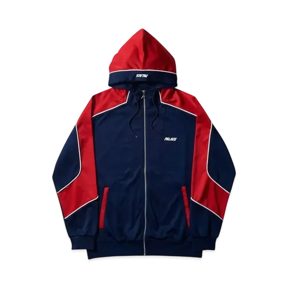 PALACE Pipeline Hooded Track Jacket "Navy Red"