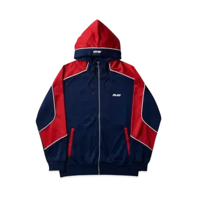 PALACE Pipeline Hooded Track Jacket "Navy Red"