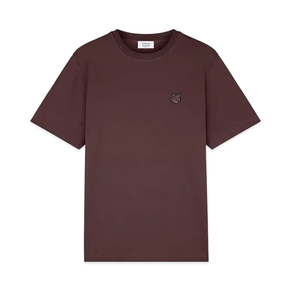 Maison Kitsune Bold Fox Head Patch Comfort T-Shirt "Firewood"