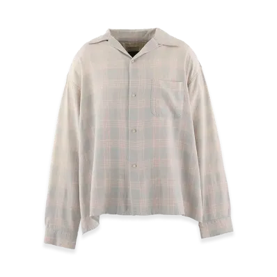 SAINT Mxxxxxx Rayon Shirt Check "Sky Blue"