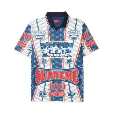 Supreme Por Ciento Soccer Jersey "Navy"