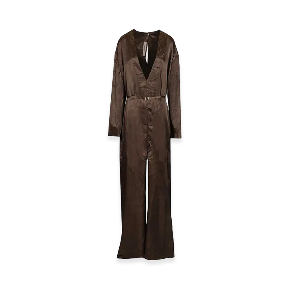 Rick Owens Women's Long-Sleeved Jumpsuit "Brown"