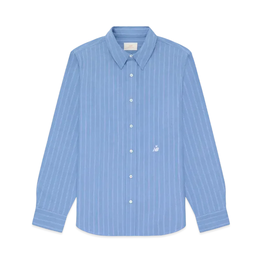 Aime Leon Dore x New Balance 997 Striped Oxford Shirt "Blue"