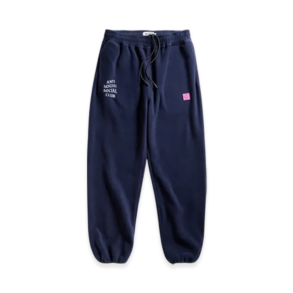 ANTI SOCIAL SOCIAL CLUB Polar Fleece Sweatpants "Navy"