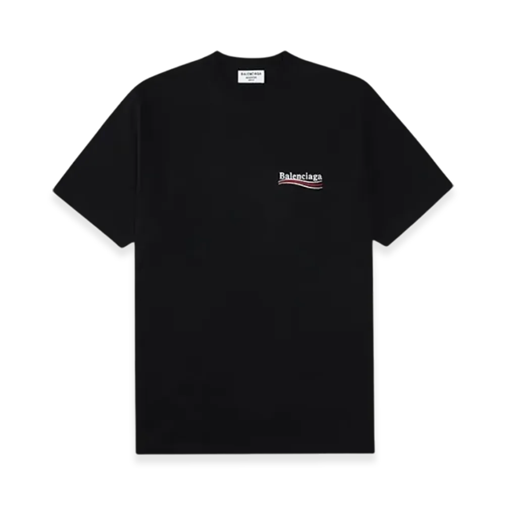 BALENCIAGA Political Campaign Oversized T-Shirt "Black"