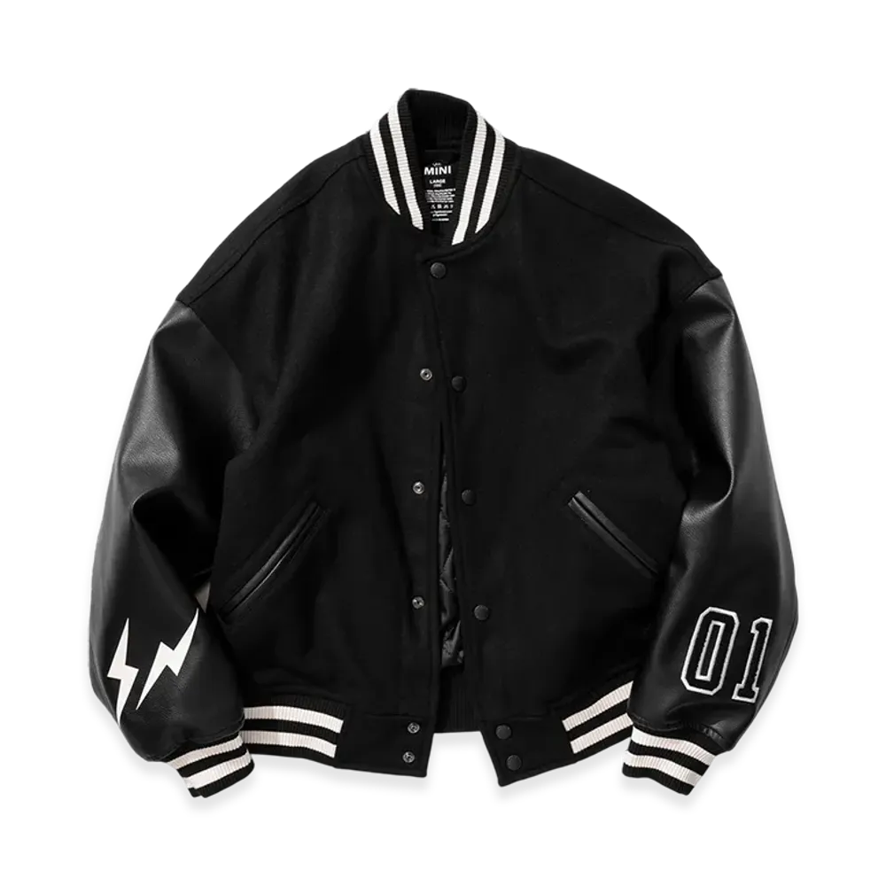 FRGMTMINI Wool Varsity Jacket "Black"